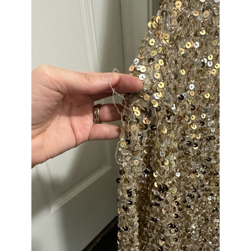 MAC DUGGAL Women's Sequined One Shoulder Evening Gown … - Picture 12 of 13